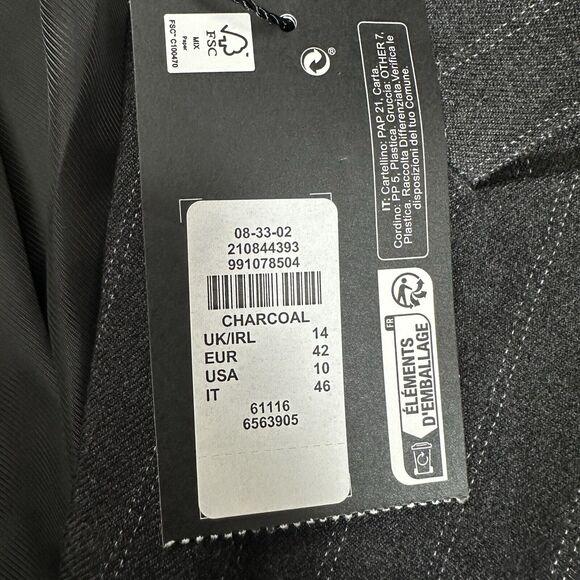 Women's Gray Double-Breasted Blazer - Picture 5 of 11